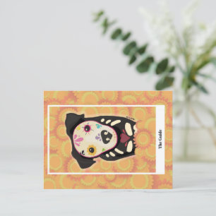 The Guide – Día de los Muertos Dog Tarot Art Postcard