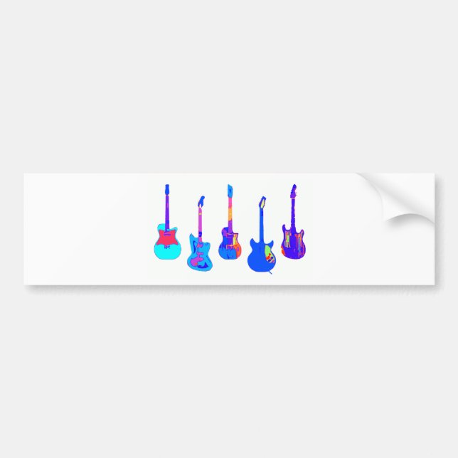 THE GUITAR ELECTRIFIED BUMPER STICKER (Front)