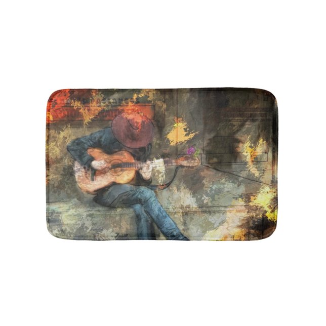 The Guitar Man Bath Mat (Front)