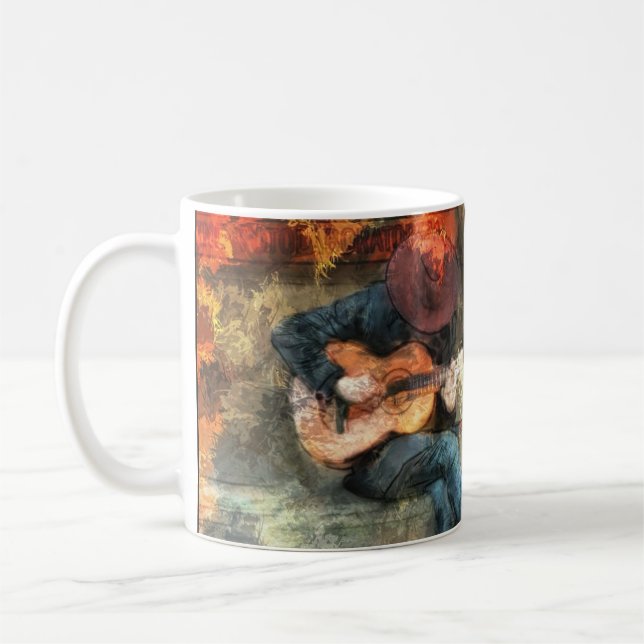 The Guitar Man Coffee Mug (Left)