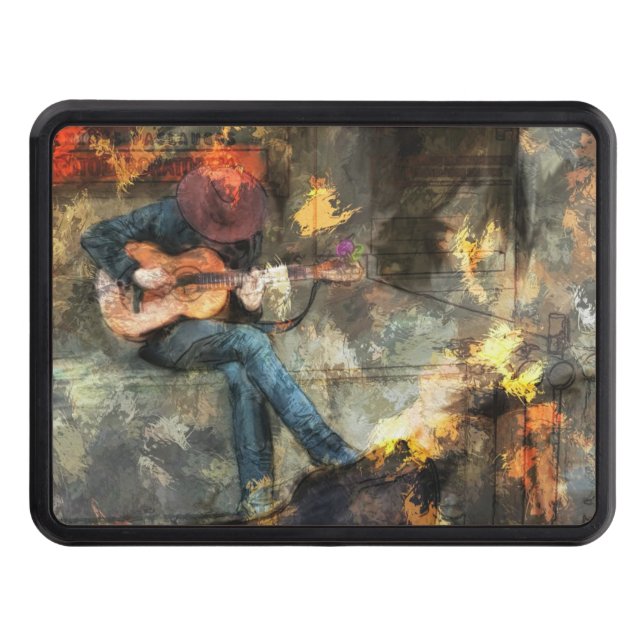 The Guitar Man Trailer Hitch Cover (Front)
