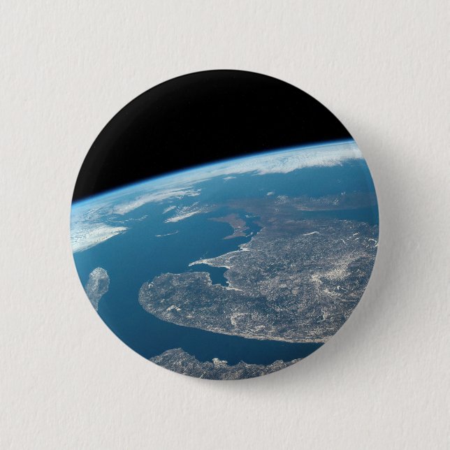 The Gulf Of St. Lawrence And Canada. 2 Inch Round Button (Front)