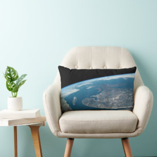 The Gulf Of St. Lawrence And Canada. Lumbar Pillow