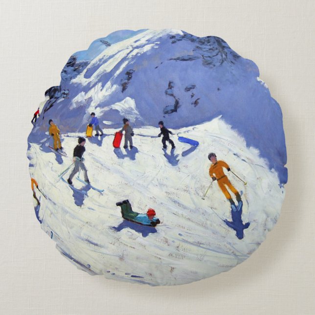 The Gully Belle Plagne 2004 Round Pillow (Front)