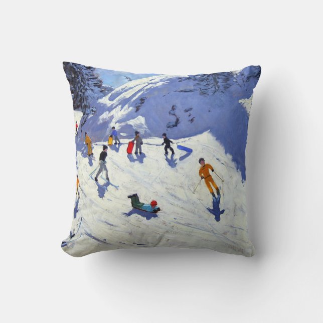 The Gully Belle Plagne 2004 Throw Pillow (Front)
