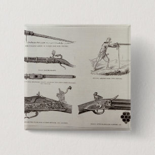 The Gun and its Development 2 Inch Square Button