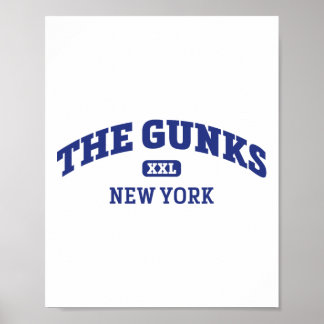 The Gunks College Style Rock Climbing Area Design  Poster