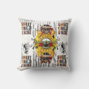 THE GUNS AND ROSES decorative cuin collection Throw Pillow