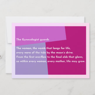 The Gynecologist guards Thank You Card
