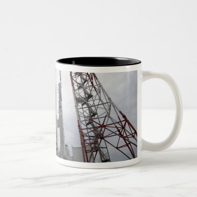 The H-IIB rocket on the launch pad Two-Tone Coffee Mug (Right)