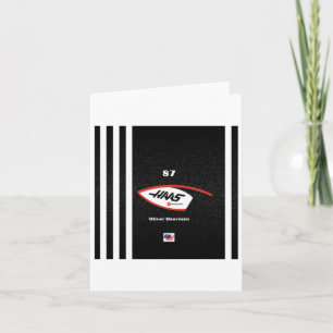 The Haas F1 Team “oliver Bearman” Sticker Card