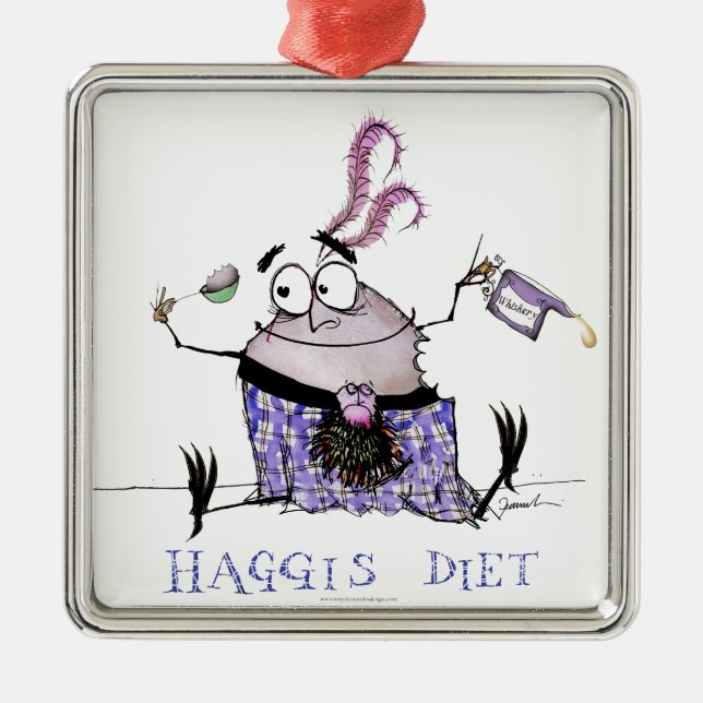 the haggis diet metal ornament (Front)