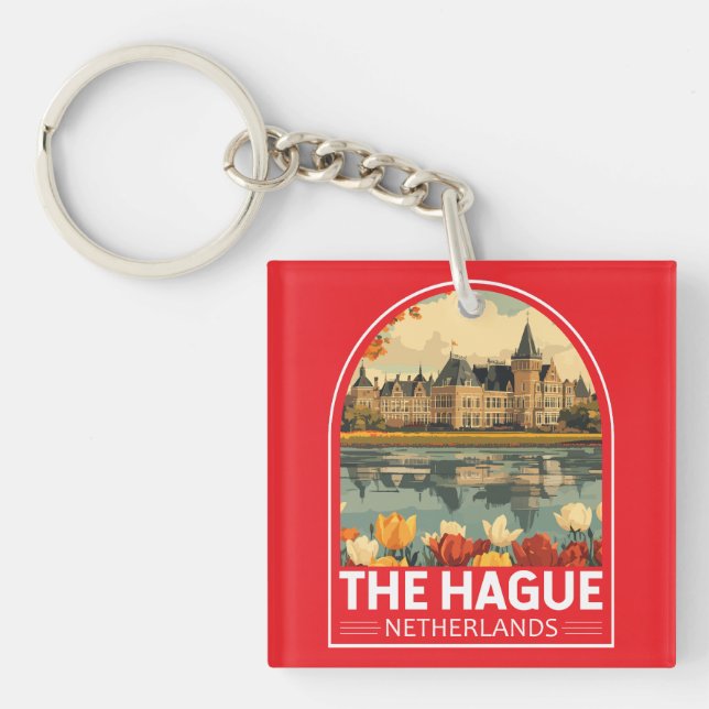 The Hague Netherlands Travel Art Emblem (Devant)