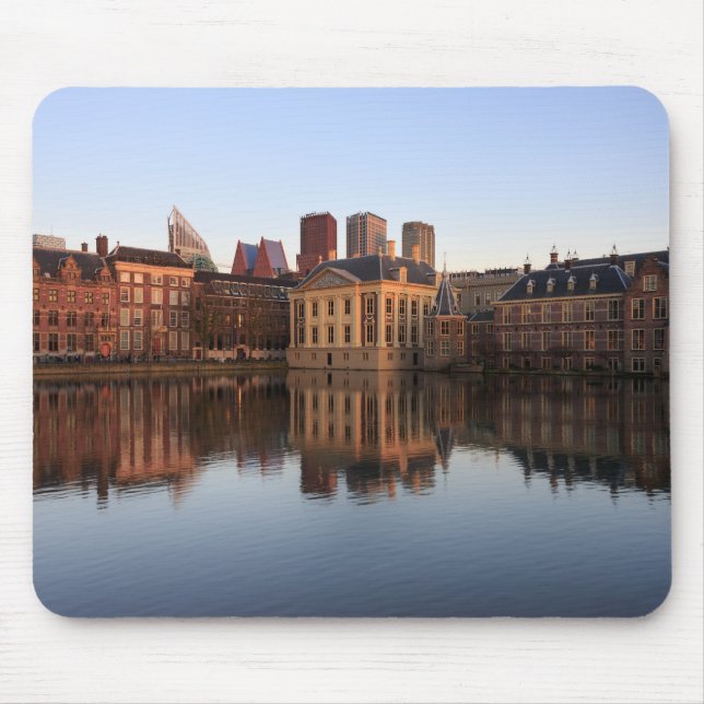 The Hague skyline in the Netherlands Mouse Pad (Front)