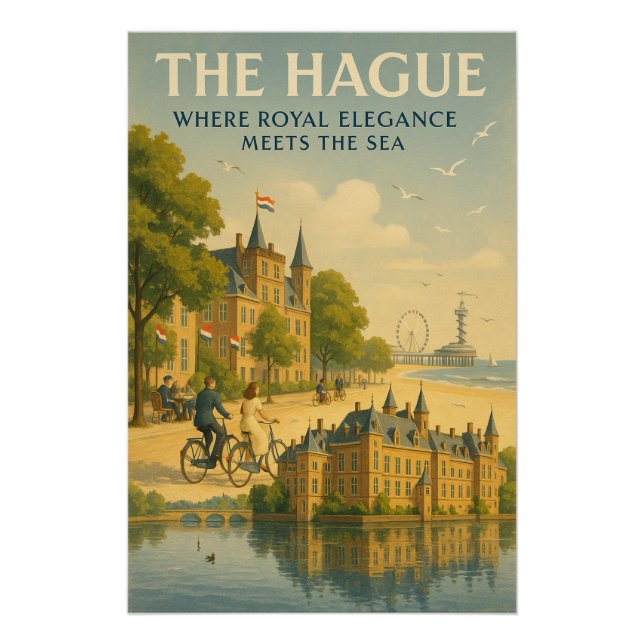 THE HAGUE – Where Royal Elegance Meets the Sea Poster (Front)