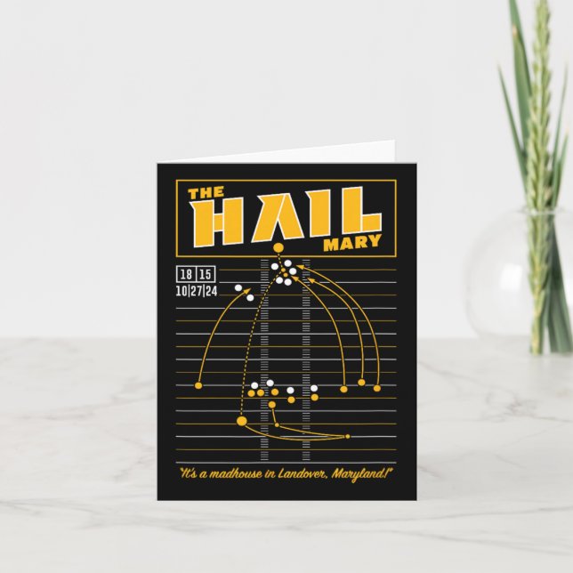 The Hail Mary - Washington  Card (Front)