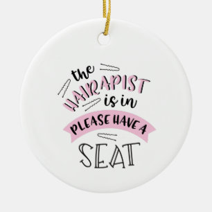 The Hairapist Ceramic Ornament