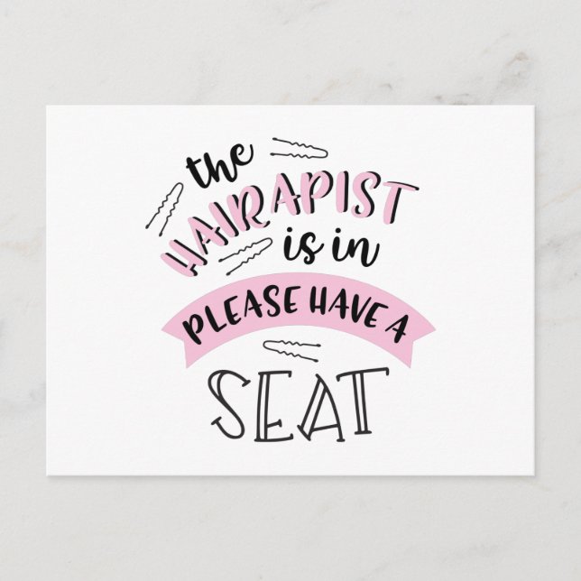The Hairapist Postcard (Front)