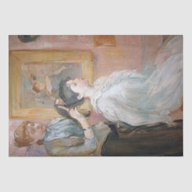 The Hairstyle (by Berthe Morisot) Tissue Paper (Front)