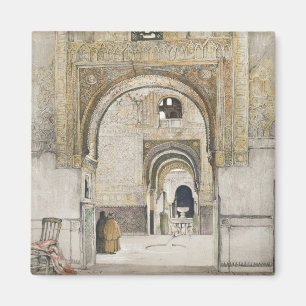 The Hall of the Two Sisters (Sala de las dos Herma Magnet