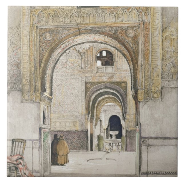 The Hall of the Two Sisters (Sala de las dos Herma Tile (Front)