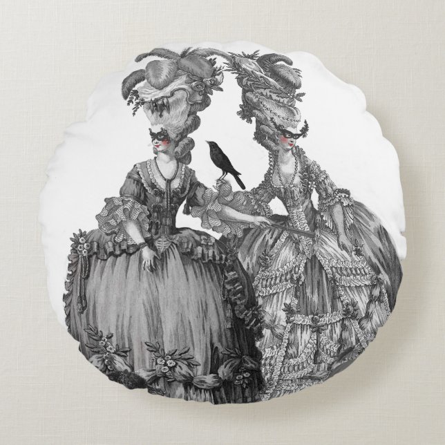 The halloween Ball and Chandelier Round Pillow (Front)