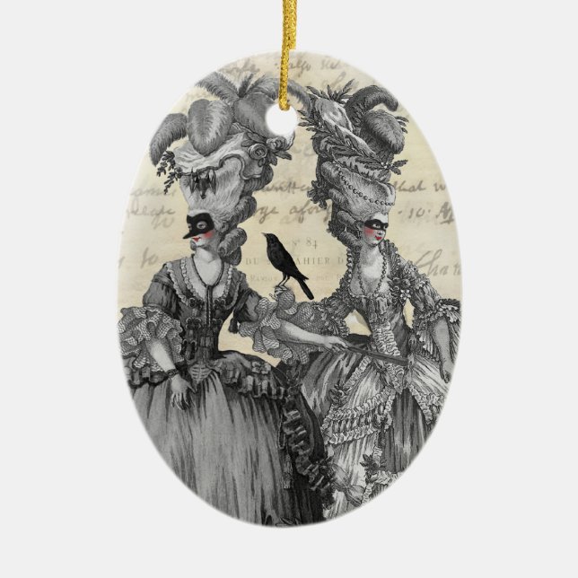 The Halloween Ball Ceramic Ornament (Front)