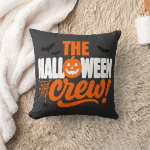 The Halloween Crew Design Throw Pillow