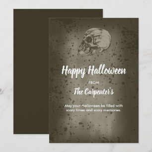 The Halloween Skull Holiday Card