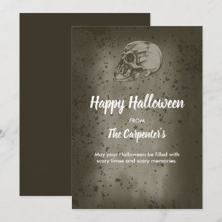 The Halloween Skull Holiday Card