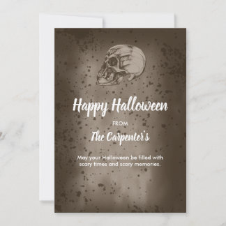 The Halloween Skull Invitation