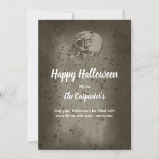 The Halloween Skull Invitation
