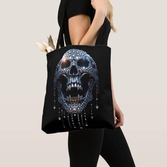 The Halloween "Spooky Bling" Tote Bag (Close Up)