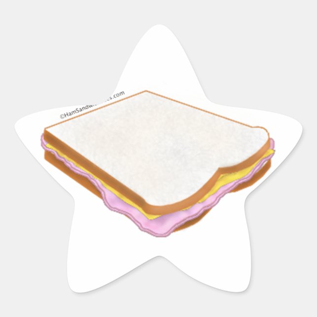 The Ham Sandwich Star Sticker (Front)