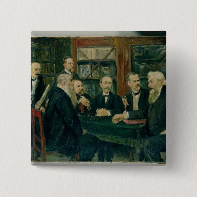 The Hamburg Convention of Professors, 1906 2 Inch Square Button (Front)