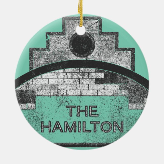 the hamilton ceramic ornament (Back)
