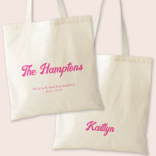 The Hamptons Bachelorette Party Personalized Tote Bag