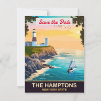 The Hamptons New York Coastal Wedding Invitation