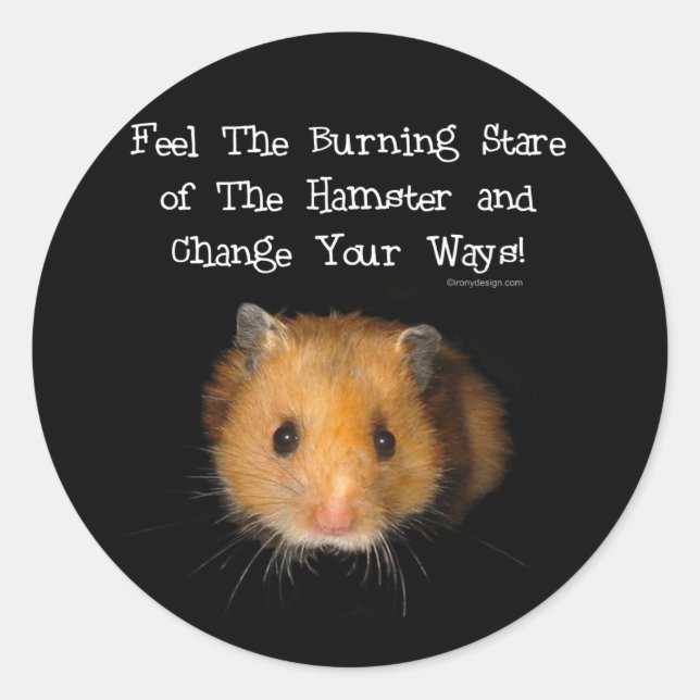 The Hamster Classic Round Sticker (Front)