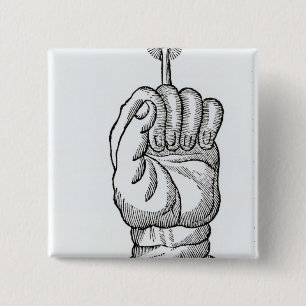 The Hand of Glory 2 Inch Square Button