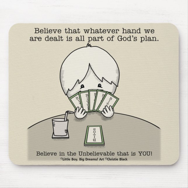 The Hand We're Dealt Mouse Pad (Front)