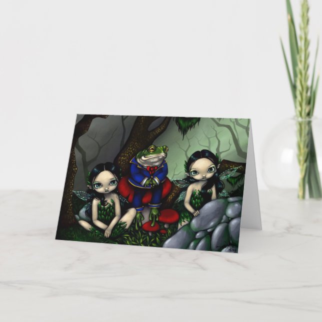 "The Handsome Frog" Greeting Card (Front)