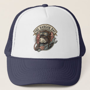 The Hangar Rat Aviation Mechanic Trucker Hat