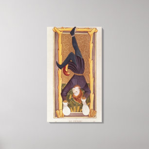 The Hanged Man, tarot card, French Canvas Print