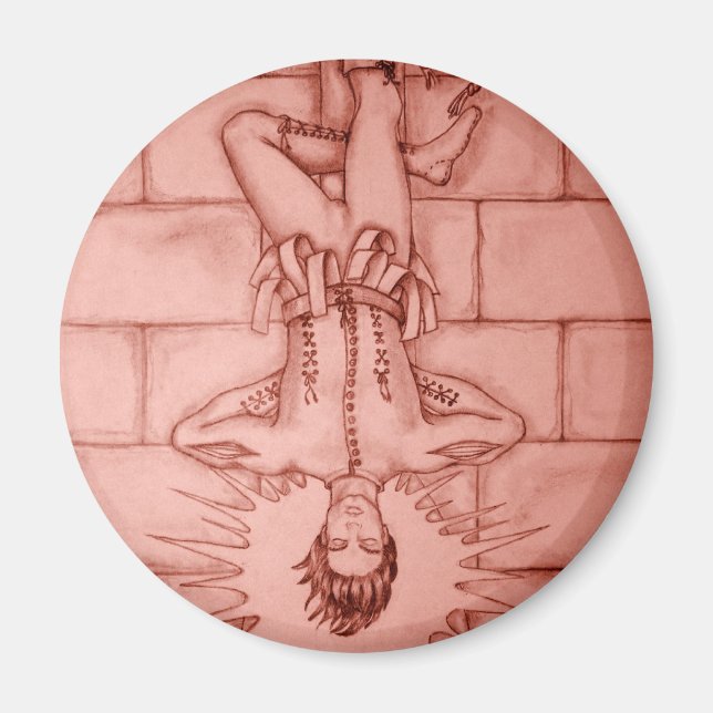The Hanged Man Tarot Card Magnet (Front)