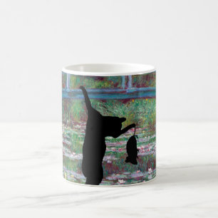 The Hanging Black Cat and Mouse Coffee Mug