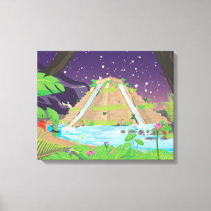 The Hanging Gardens of Babylon Canvas Print