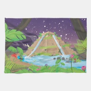 The Hanging Gardens of Babylon Kitchen Towel