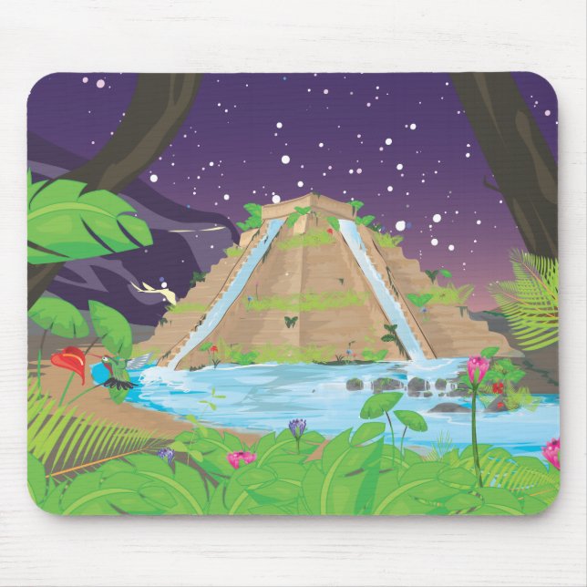 The Hanging Gardens of Babylon Mouse Pad (Front)