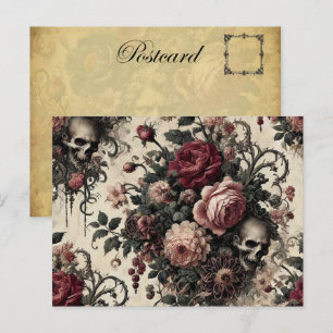 The Hanging Gardens of the Arcane – Gothic Floral Holiday Postcard